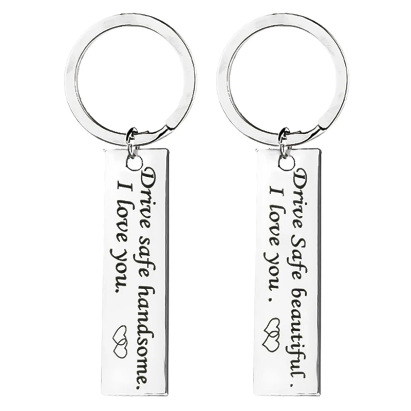 1 шт. изготовленные на заказ Модная цепочка для ключей с подарки тисненый