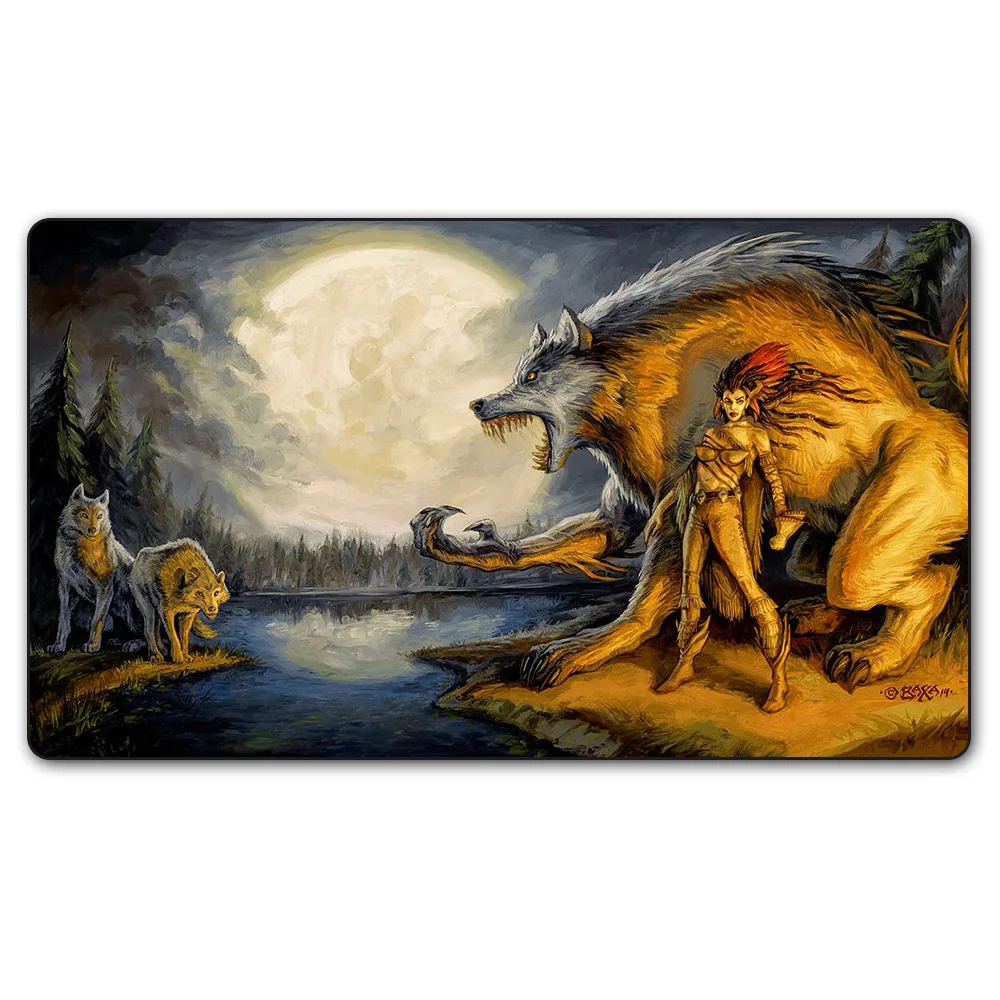 Timber Werewolf) Волшебная игра, игровой коврик, настольные игры доска коврик, большой коврик для мыши MGT Настольный коврик с бесплатной сумкой