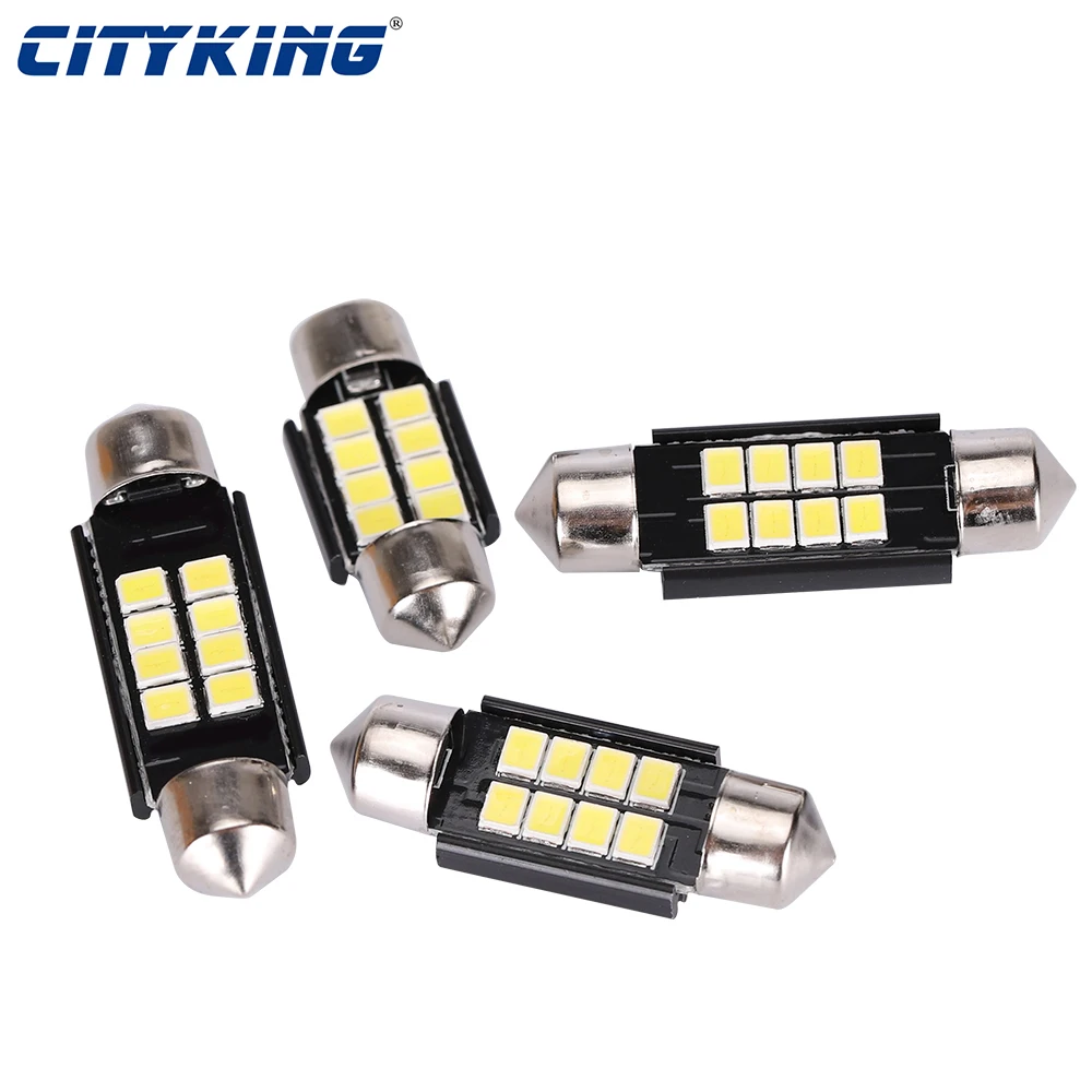 

Светодиодная гирлянда 31 мм 36 мм 39 мм 41 мм Светодиодная лампа C5W Led 8SMD супер яркая 2835 SMD без полярности Автомобильная Внутренняя купольная ламп...