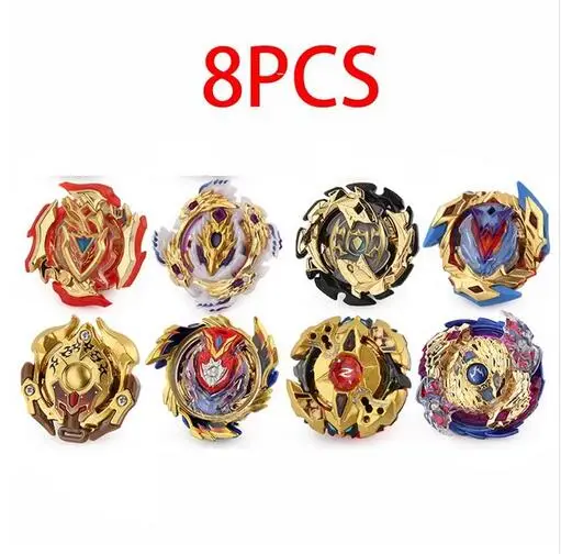 8PCS-10 Набор Beyblade Burst Bey Blade Toy B-119 002 B-92 металлический Funsion Bayblade ящик для хранения 111-100 с ручкой пусковой установки детские игрушки - Цвет: 8PCS-10