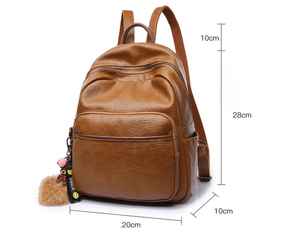 Женский школьный рюкзак высокое качество кожа Mochila винтажные рюкзаки