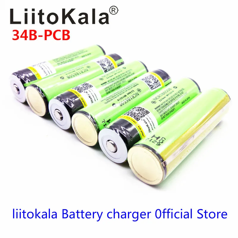 Литий ионный аккумулятор LiitoKala для NCR18650B 2019 18650 мАч 3400 в|Перезаряжаемые батареи| |