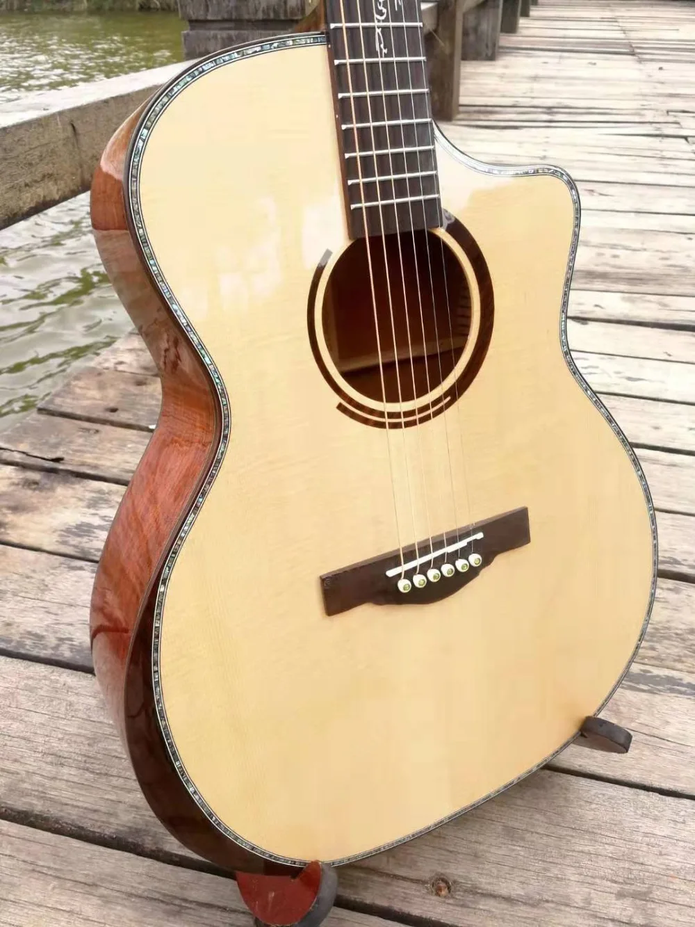 Стэнсен T-15 сделанный вручную из массива дерева Акустическая гитара ra acustica полная