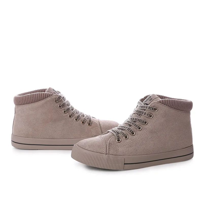 Женские ботинки с нескользящей подошвой повседневные зимние размера плюс 35 44