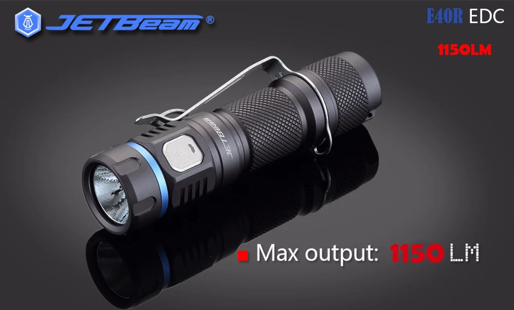 Новейший JETBeam E40R SST40 светодиодный 1150 люмен светодиодный фонарик с 18650 литий-ионным аккумулятором 2600 мАч для саморазмораживания фонарь