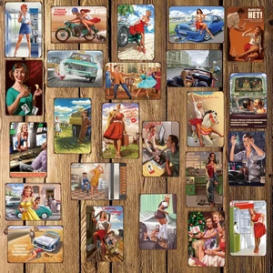 Металлическая табличка Mike86, украшение для дома, рисунок на железной поверхности в стиле ретро, искусство Рождественский Подарочный декоративный, FG-511