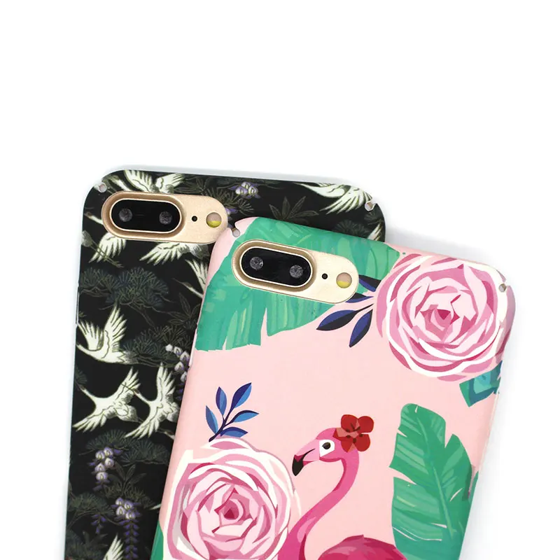 Роскошные Пластик мультфильм &quotфламинго&quot чехол для iPhone 7 Чехол 6 S Plus Телефонные