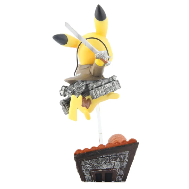 Poke Monster Пикачу Косплей атака на фигурка Титан игрушка " 15 см