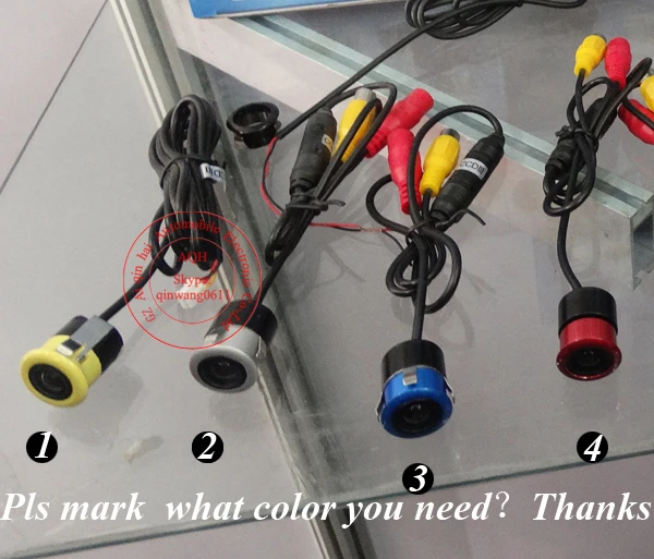 Цветная ПЗС-камера для парковки автомобиля HD универсальная камера заднего вида