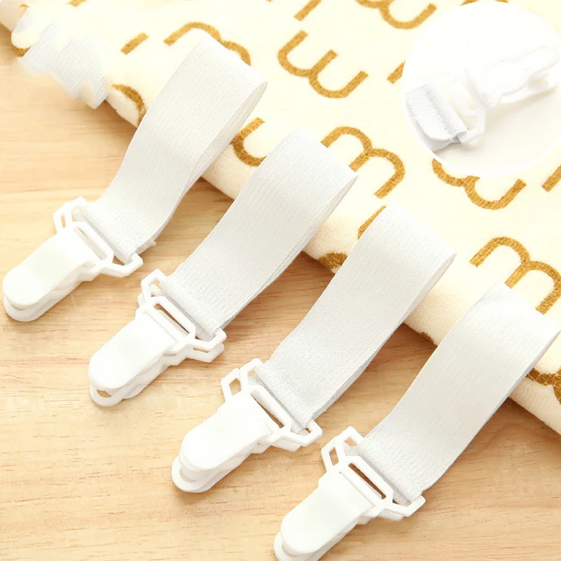 2Pcs/set New Useful Multipurpose Bed Sheet Fasteners Mattress Elastic Holder Clip Grippers Tool Bed Sheet Furniture Decor