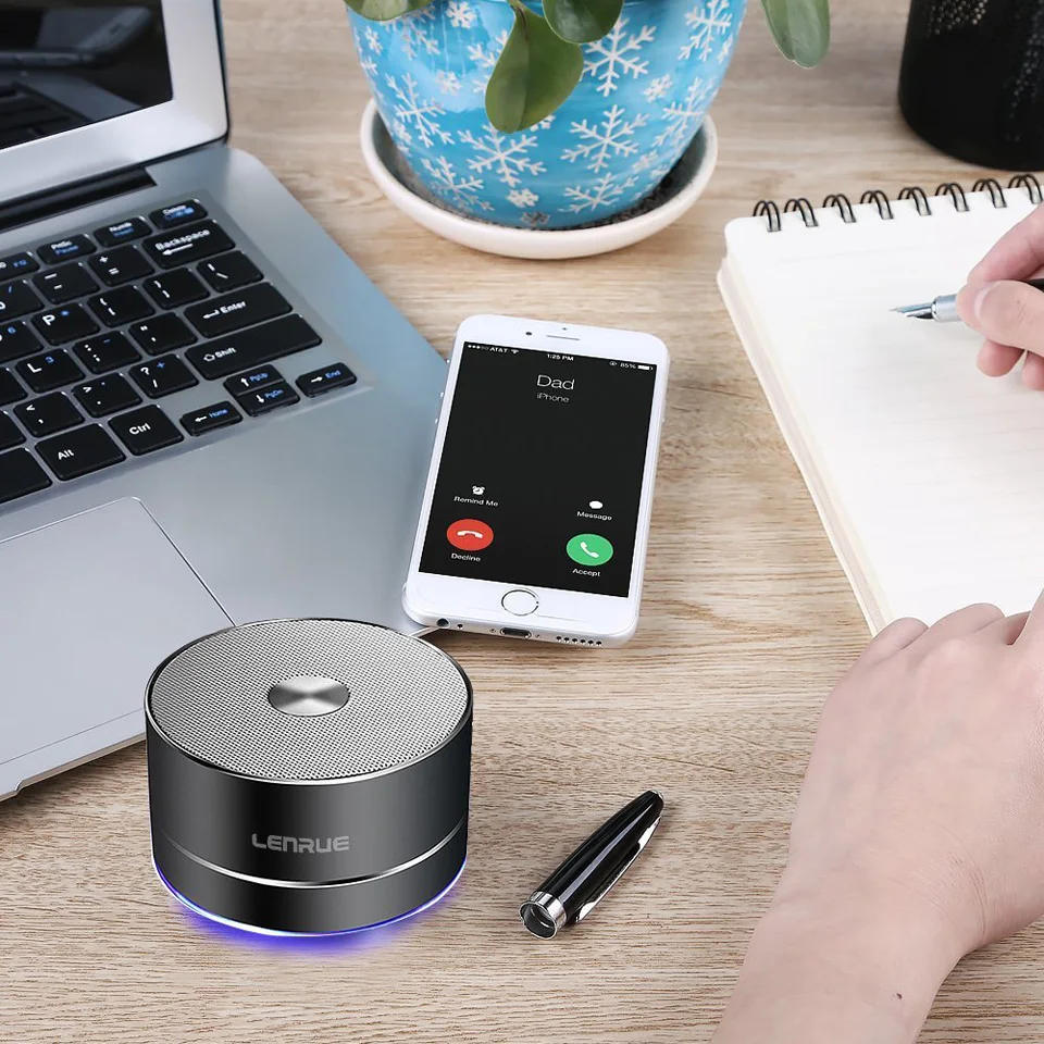 LENRUE Портативный Беспроводной Bluetooth Динамик стерео Портативный светодио дный Динамик s со встроенным микрофоном MP3 мини Subwoof Smart Колонка громкий Динамик колонка