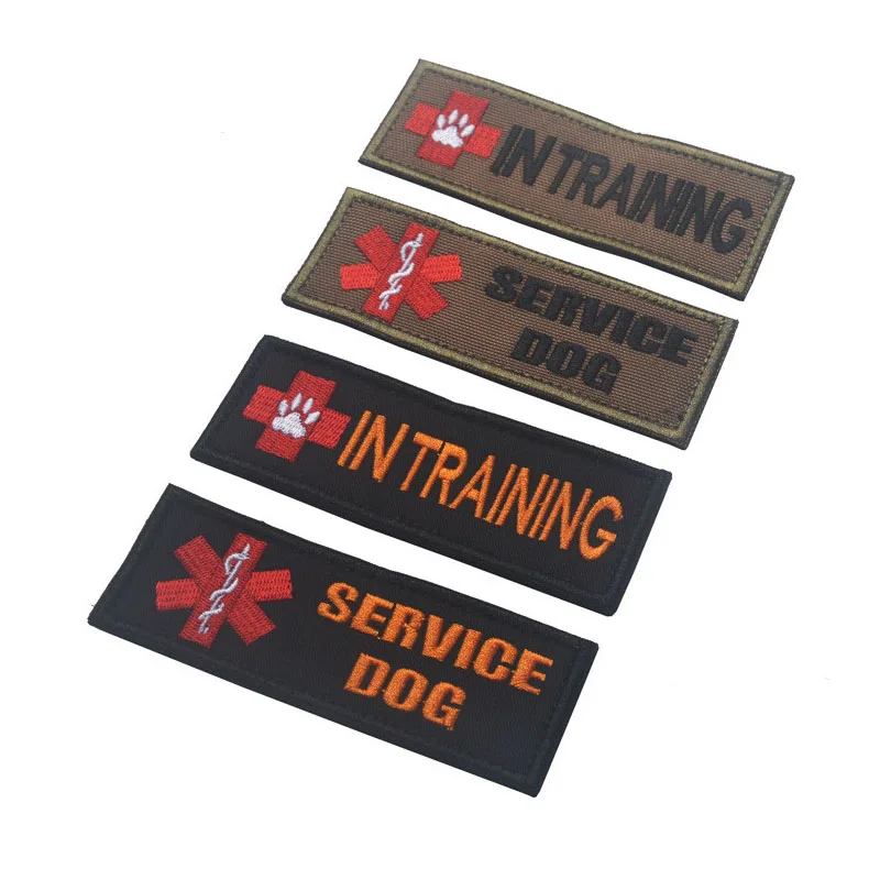 Сервис собака письмо вышивка патч крюк Тактические Военные патчи для одежды