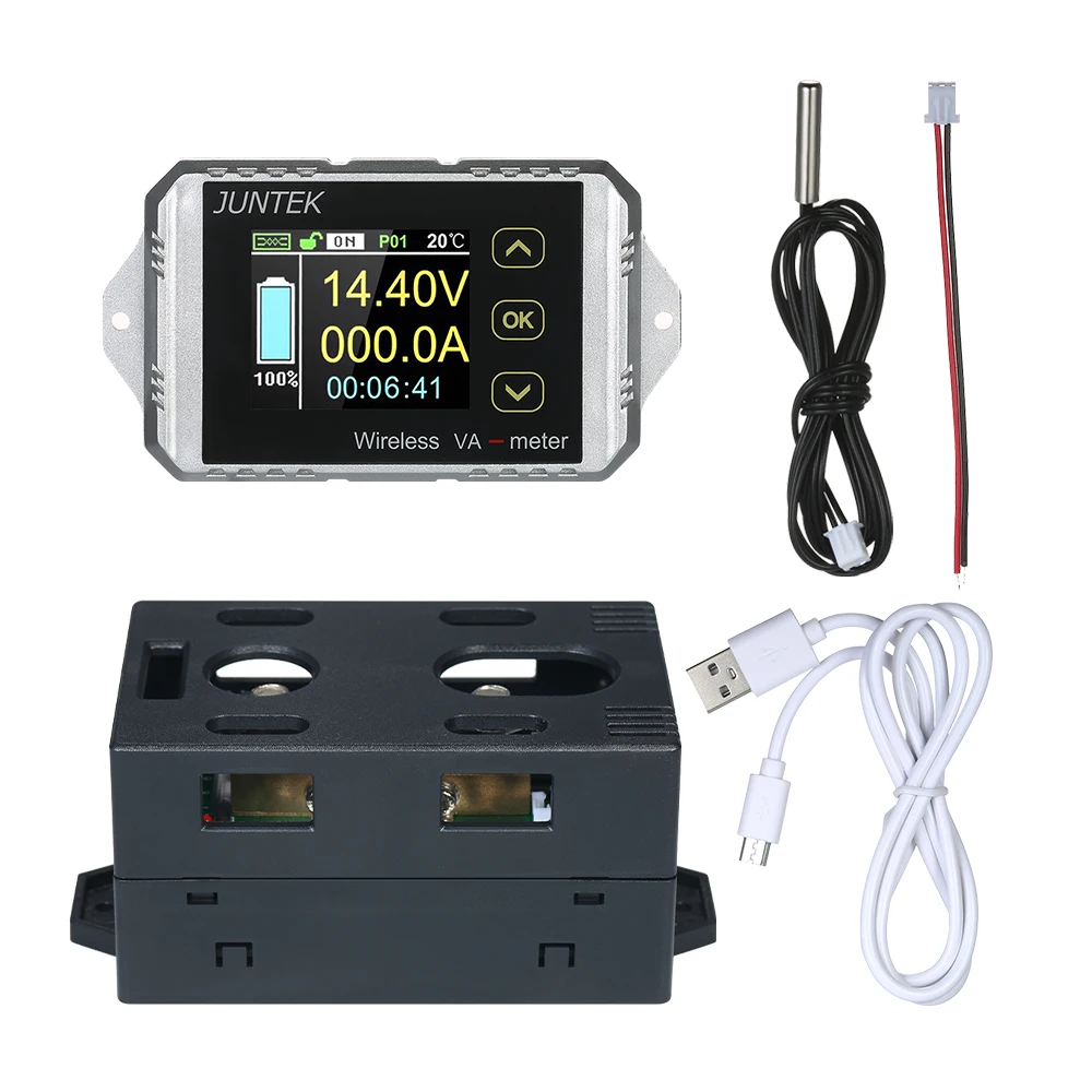 VAT-1300 DC 0,01-100 V 0,01-300A беспроводной двунаправленный ток напряжения ват1300 метр Амперметр Вольтметр Емкость кулоновый счетчик