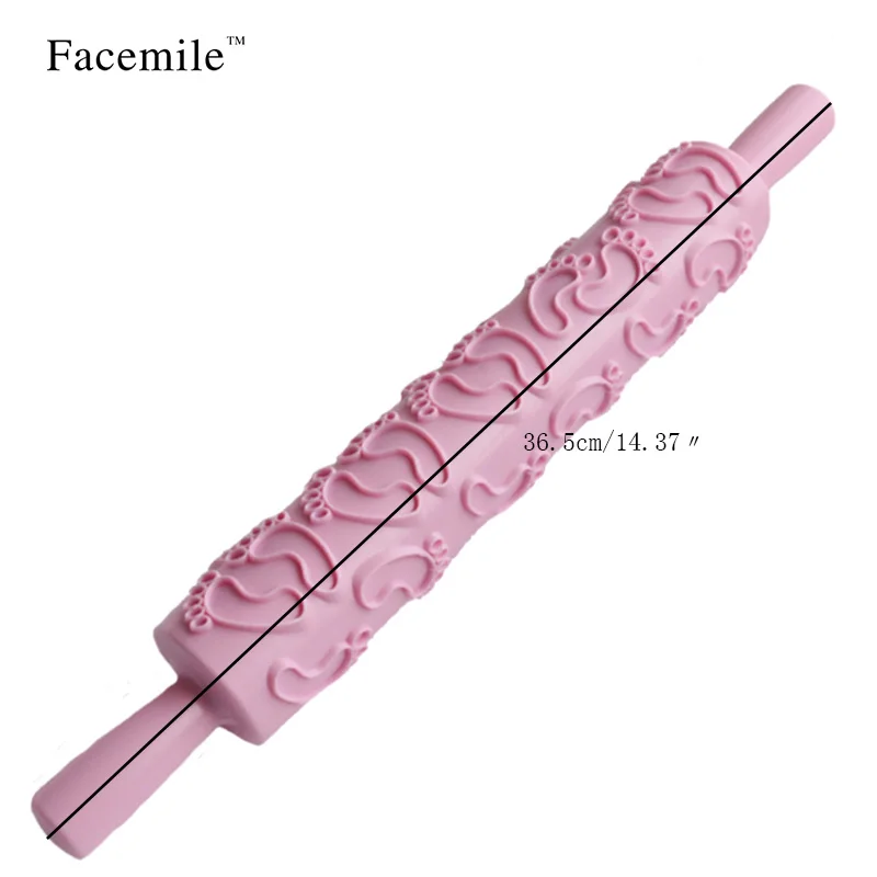 Facemile Милая Скалка с тиснением для ног, сахарное ремесло, подарок, помадка, украшение для торта, 54056