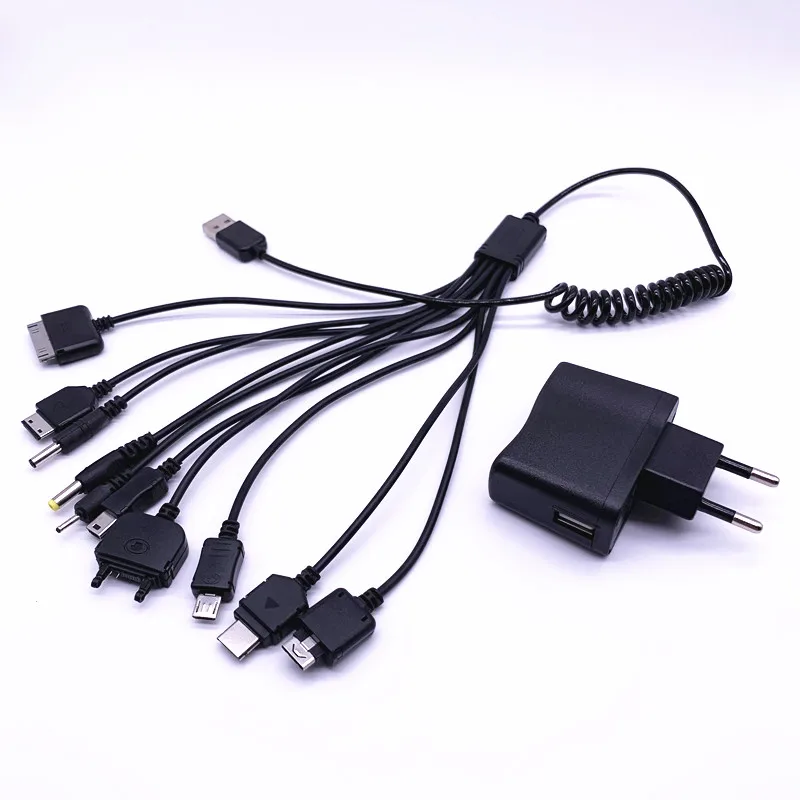 Универсальный настенный USB кабель 10 в 1 для зарядки мобильных телефонов шнур LG KG90