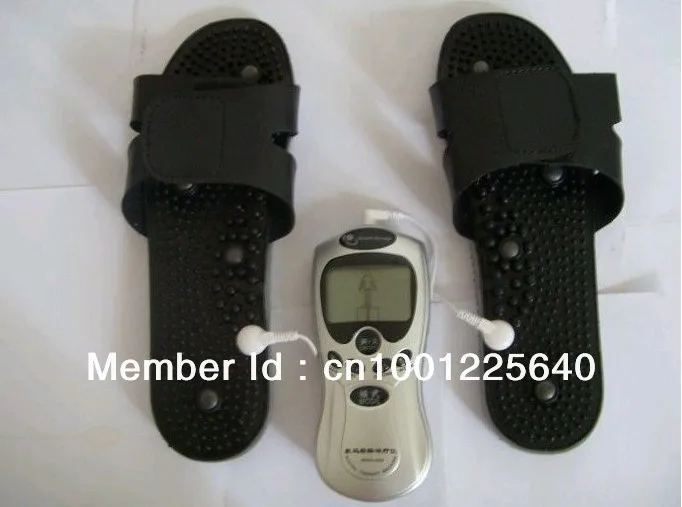 Горячие Десятки Акупунктура Цифровая терапия машина + массажные тапочки четыре