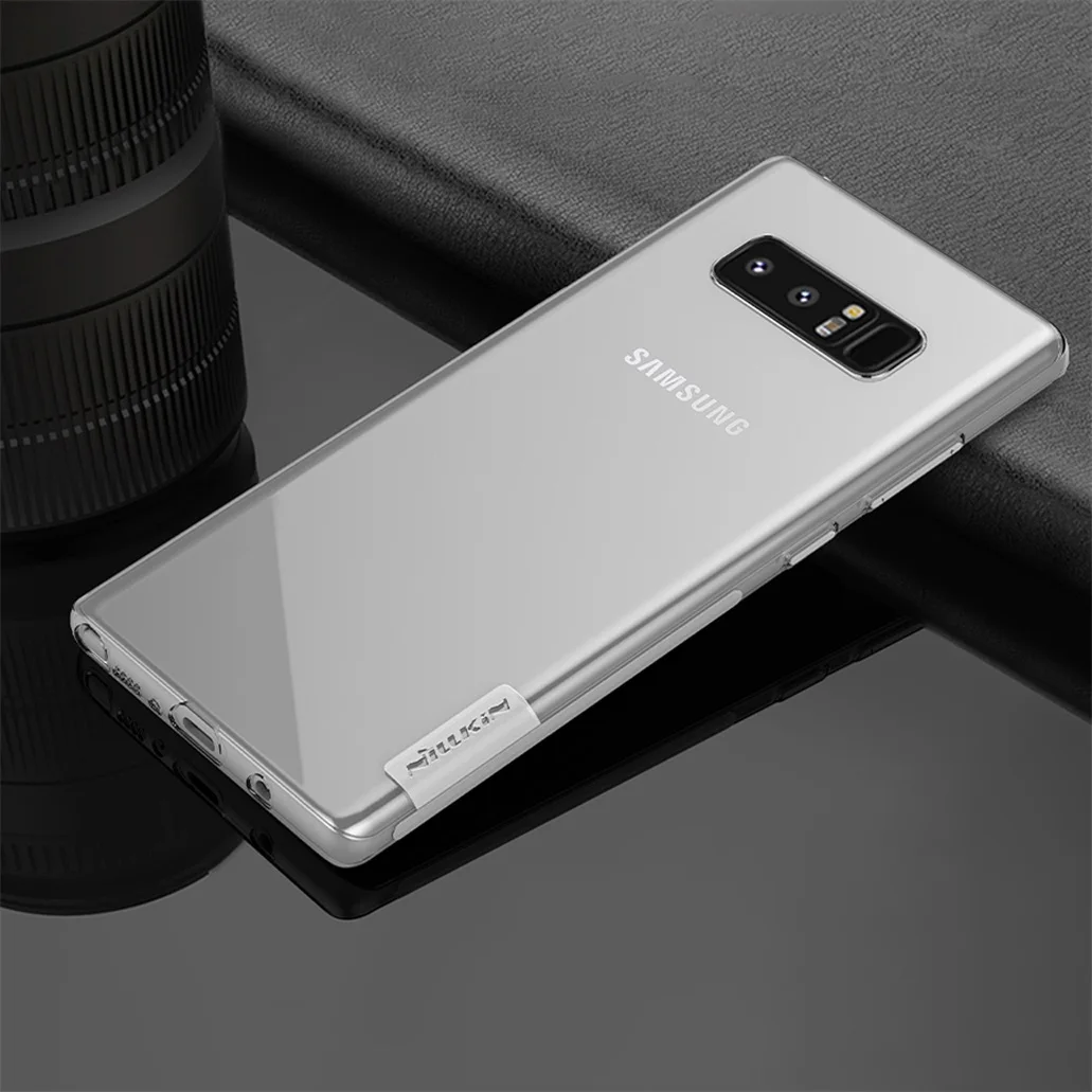 Для samsung Galaxy Note 8 чехол Nillkin натуральный прозрачный мягкий кремний ТПУ защитный чехол для samsung Note8 задняя крышка