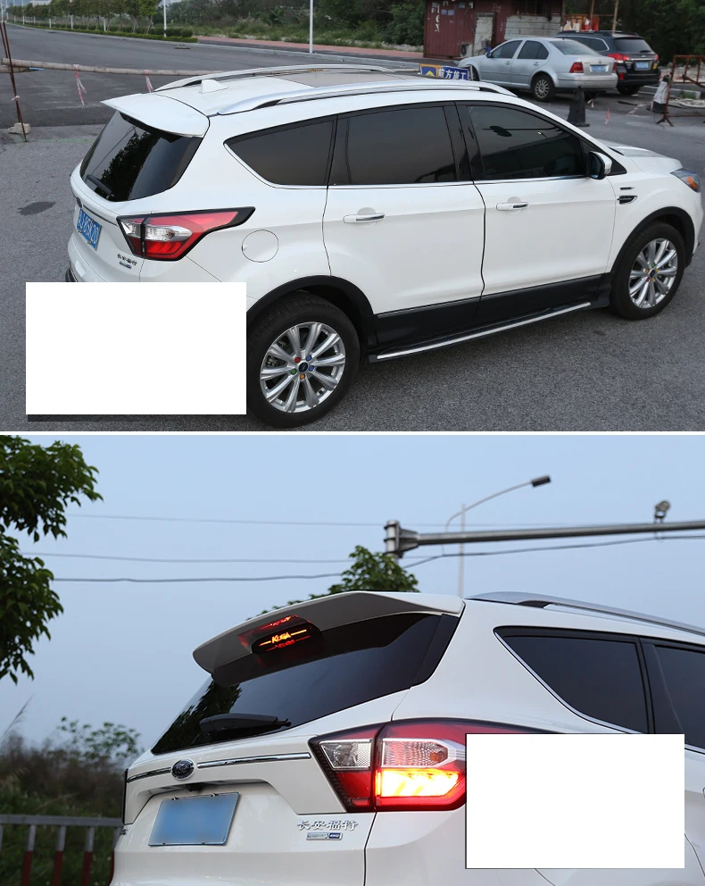 Lsrtw2017, АБС-пластик, автомобильный спойлер aunk украшение для Ford Kuga Escape 2013