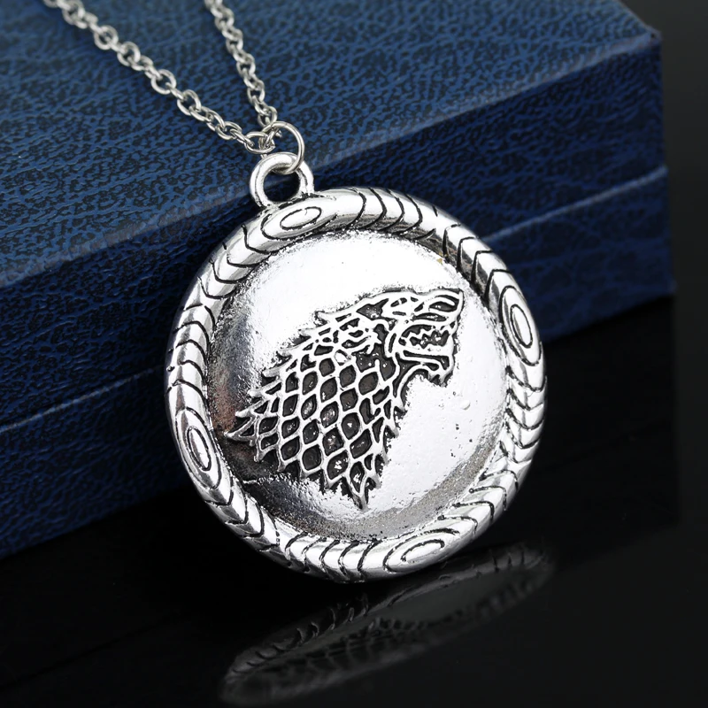 Dongsheng Волчья Голова монета Dog Tag кулон из фильма ожерелье ретро Стиль подвески и