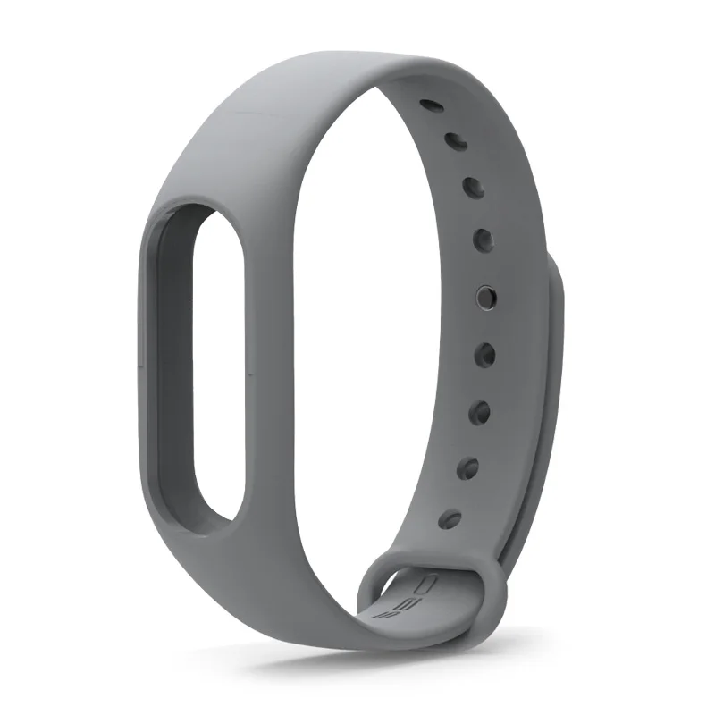 Mi jobs браслет для Xiaomi mi band 2 ремешок силиконовый браслет mi Band 2 ремешок Correa Смарт-часы аксессуары mi band 2 ремешок - Цвет: Серый