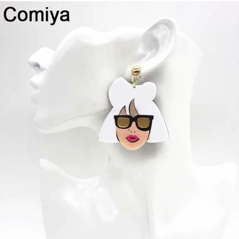 Женские серьги подвески Comiya большие в стиле стимпанк ювелирные изделия для
