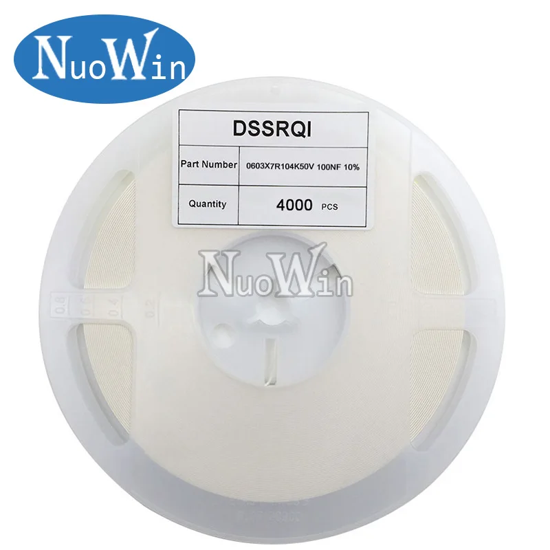 4000 шт 0603 SMD чип многослойный керамический конденсатор 0.5pF 22 мкФ 10pF 22pF 100pF 1nF 10nF 15nF