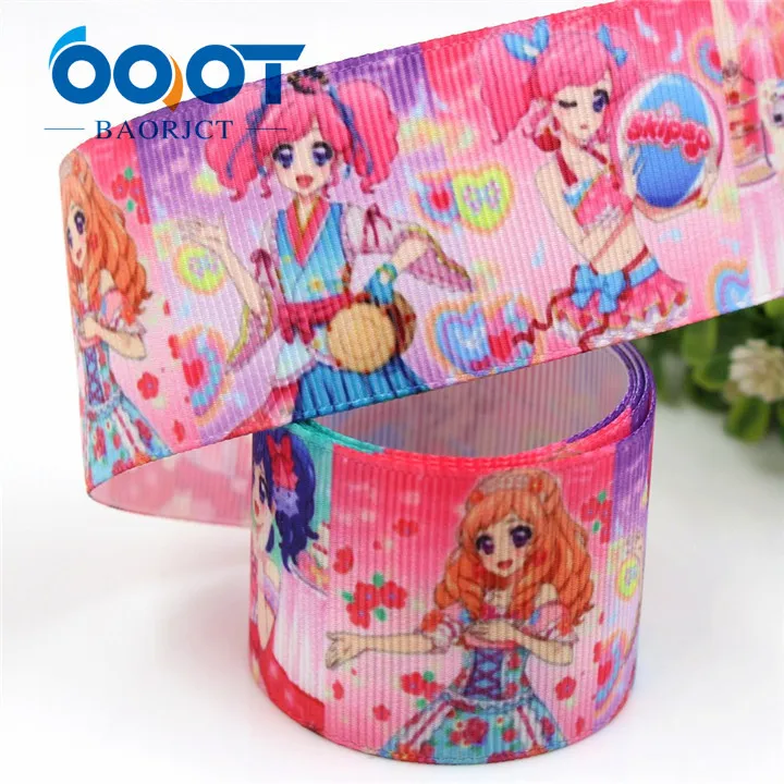 G-18801-723 OOOT BAORJCT G-18801-719, 38 мм 10 ярдов мультфильм ленты термотрансферный Печатный корсаж Свадебные DIY ручной работы материал - Цвет: G-18801-723