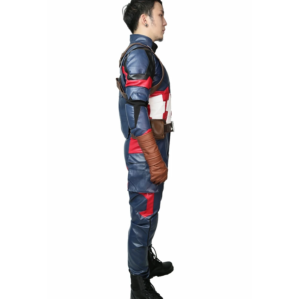 Coslive Steve Rogers Капитан Америка наряд костюм супергероя Косплей боевой реквизит для