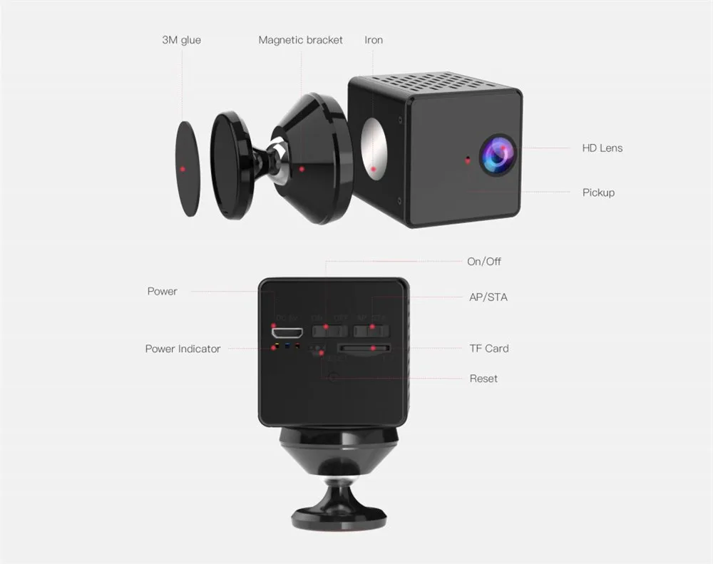 Vstarcam C90S 2MP 1080P 150 градусов широкоугольная беспроводная WIFI IP-камера с режимом AP |