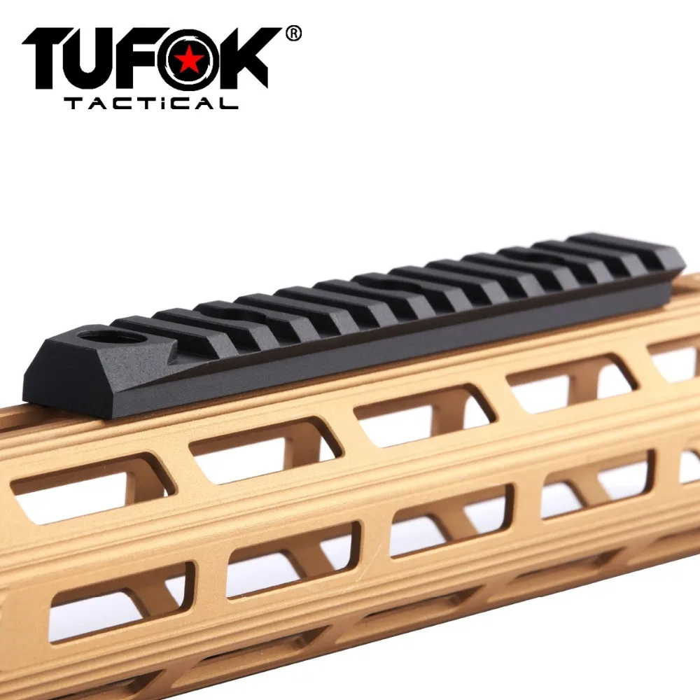 TuFok Tactical M lok Пикатинни секция 13 Mlok Слоты расширение Вивер рейку адаптер крепление