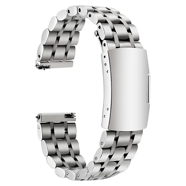 Silver 22 мм Quick Release Нержавеющая сталь ремешок+ разъдинитель звеньев для samsung Шестерни S3 классический Frontier Amazfit ремешок на запястье - Цвет ремешка: Silver