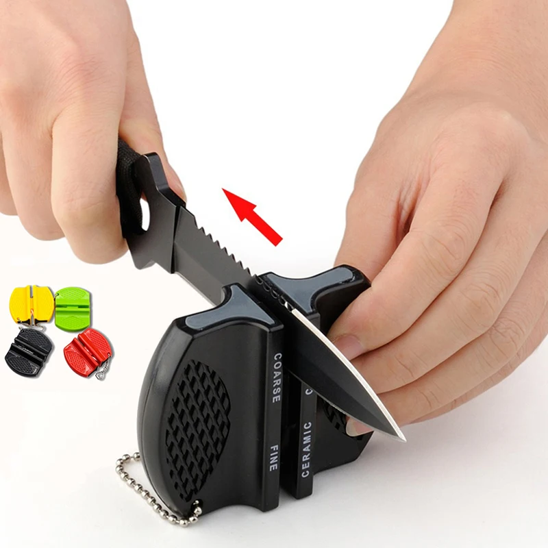 Мини керамический стержень точилка для ножей Двухступенчатая Вольфрамовая