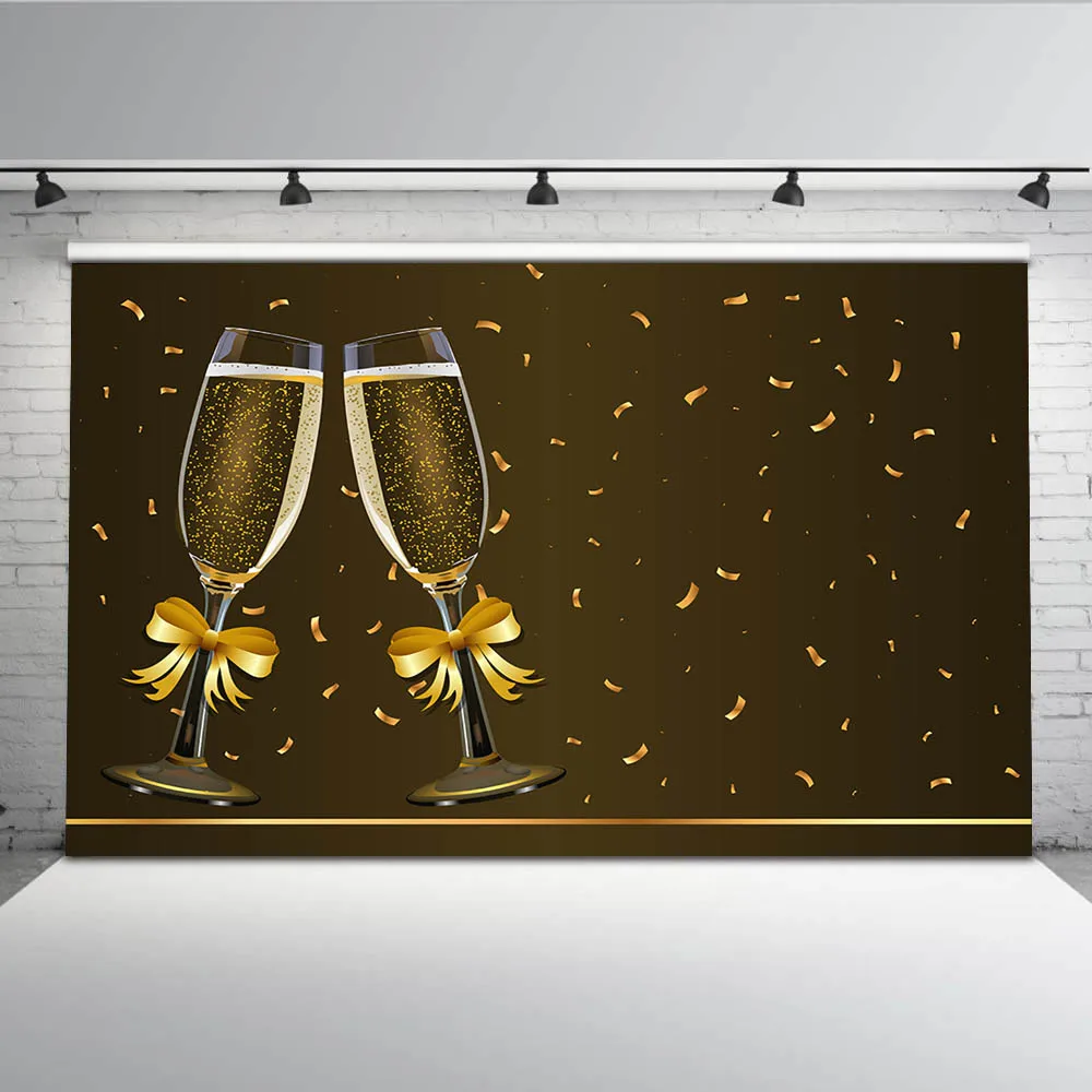  Champagne Photography Backdrops Brown Photo Booth Background Wedding Graduation Ceremony Party Props MW-300 | Электроника