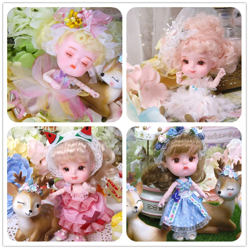 1/12 BJD кукла 26 шарнирное тело 14 см мини кукла DODO ob11 кукла с экипировкой обувь куклы с макияжем и коробкой Набор подарочных игрушек