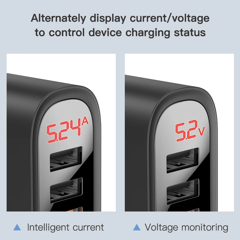 KUULAA Quick Charge 3.0 USB Charger 30W QC3.0 QC Fast Charging Multi Plug Mobile Phone Charger For iPhone Samsung Xiaomi Huawei