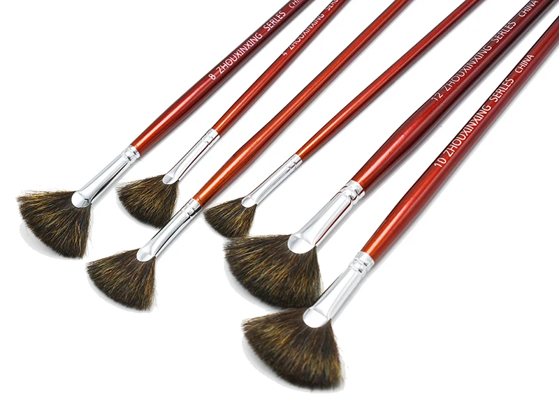 Набор из 6 предметов высококачественный норковый рыбный хвост вентилятора