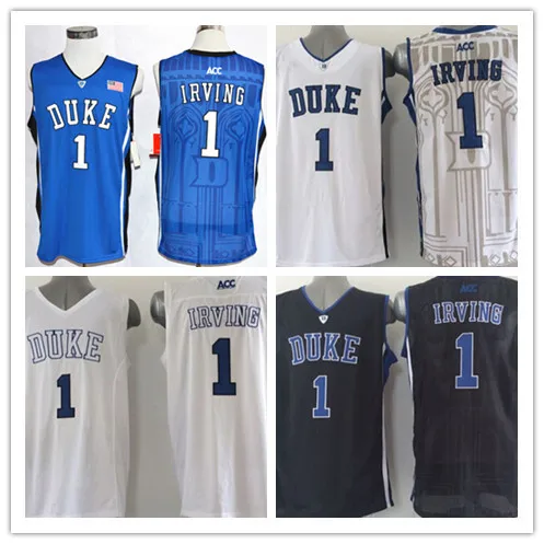 Новые Высочайшее Качество #1 Кирие Ирвинг Герцог Джерси Blue Devils College Basketball