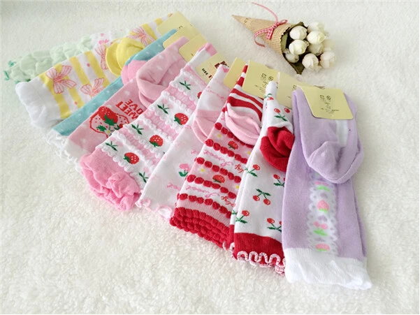 Высокое качество 5 пар милые хлопковые детские носки принцессы для девочек