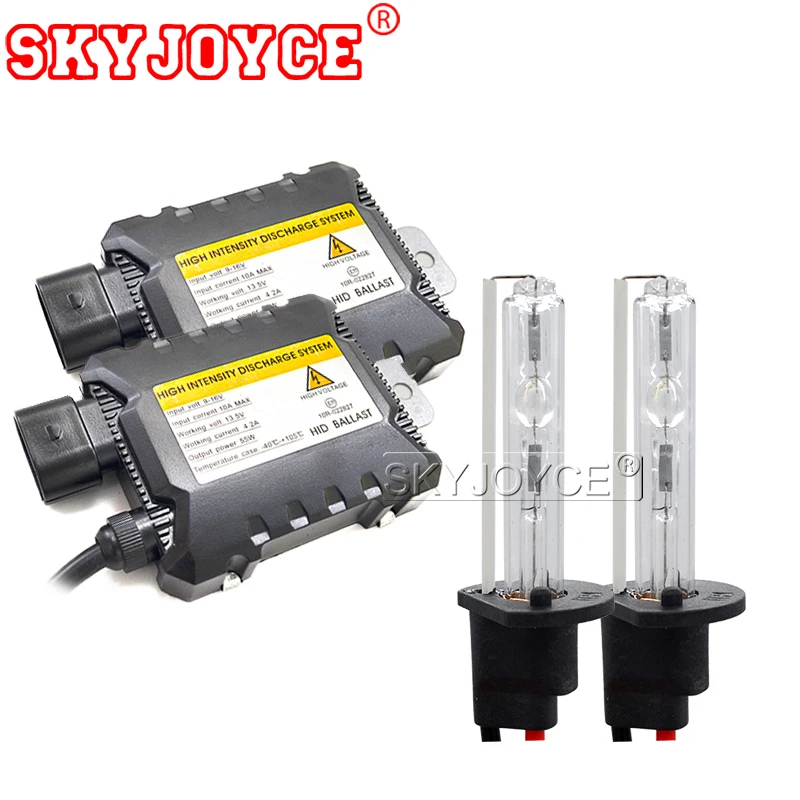 Тонкий ксеноновый комплект SKYJOYCE ксеноновых ламп H7 H1 H8 H9 H11 9005 6000K 4300K 8000K светильник