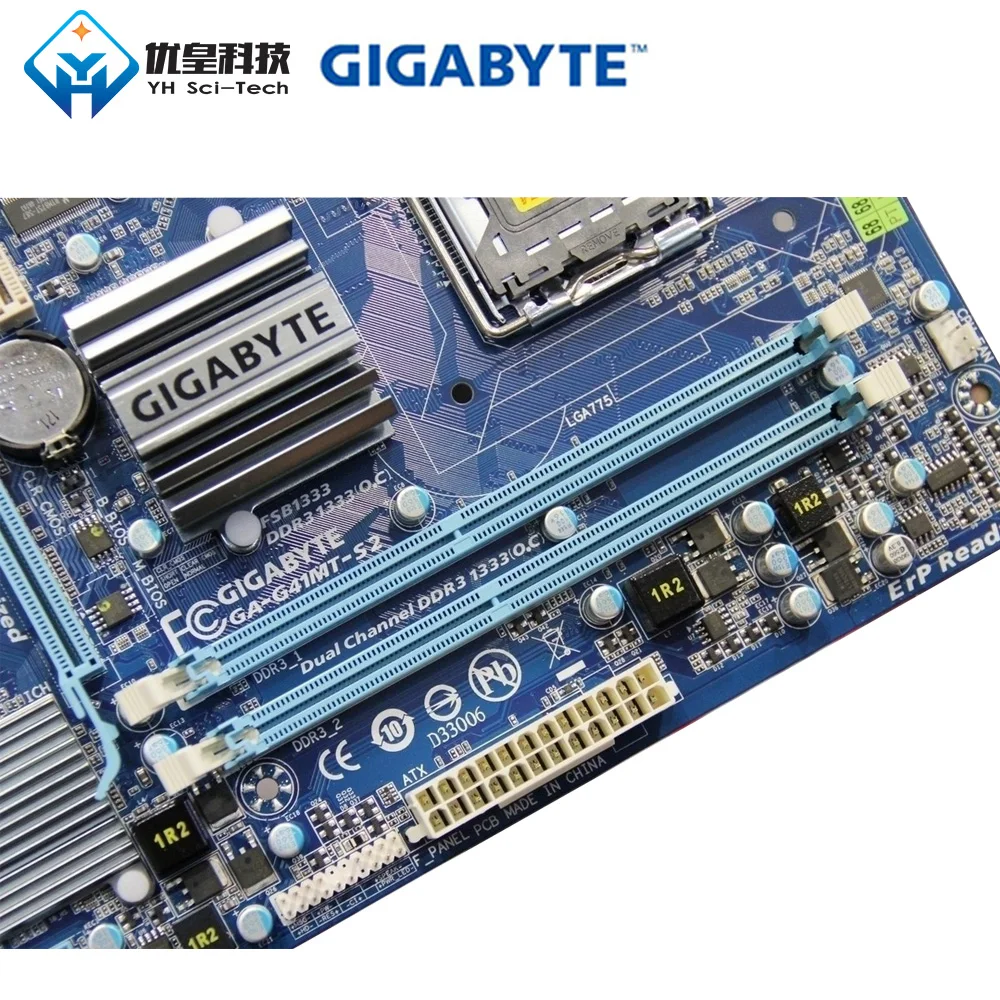 Оригинальная б/у настольная Материнская плата Gigabyte GA-G41MT-S2 LGA 775 DDR3 8 ГБ Micro-ATX