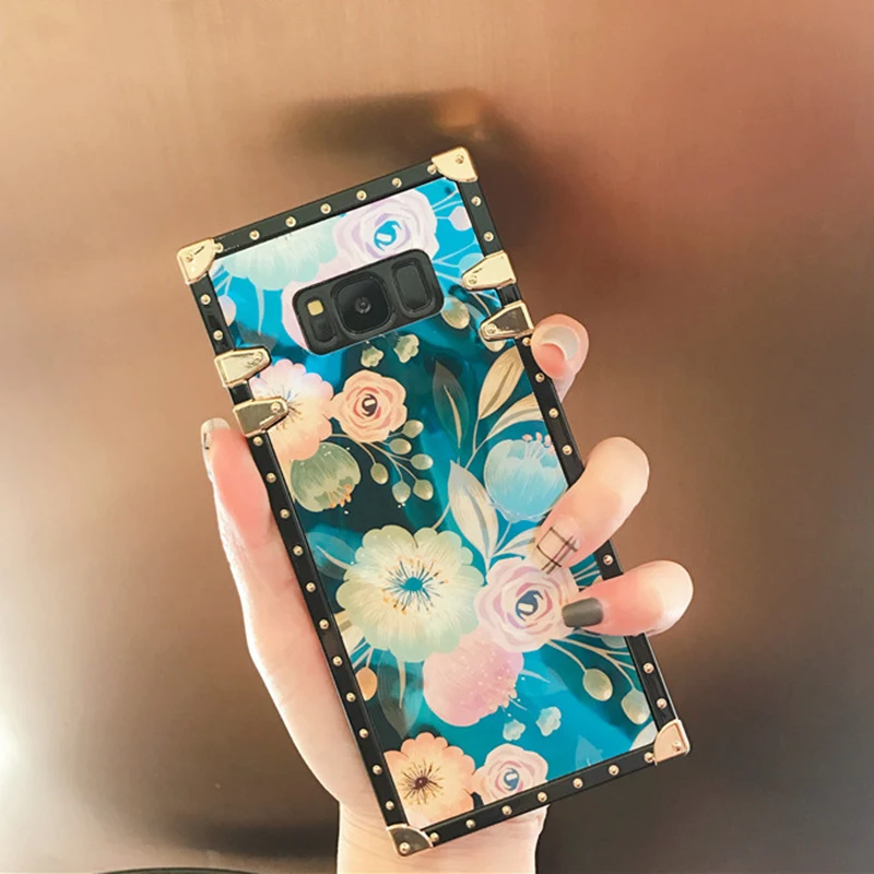 YHBB чехол S Ретро Цветочный чехол для телефона samsung Galaxy S10 Plus S10e Blu-Ray Цветочный Мягкий чехол для samsung S8 S9 Plus Note 10 8 9