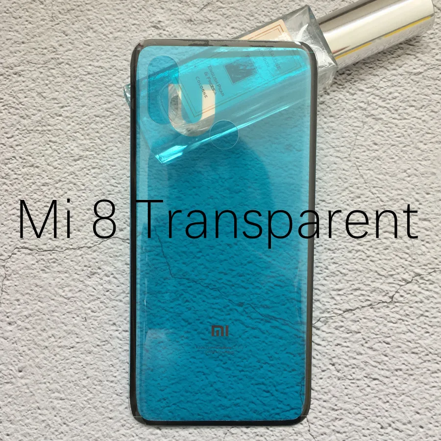 Mi8 Transparent Для Xiao mi 8 Lite Задняя крышка батареи Задняя стеклянная дверь корпус чехол для Xiao mi 8 SE крышка батареи mi 8SE 8 Lite Explorer - Цвет: Mi8 Transparent
