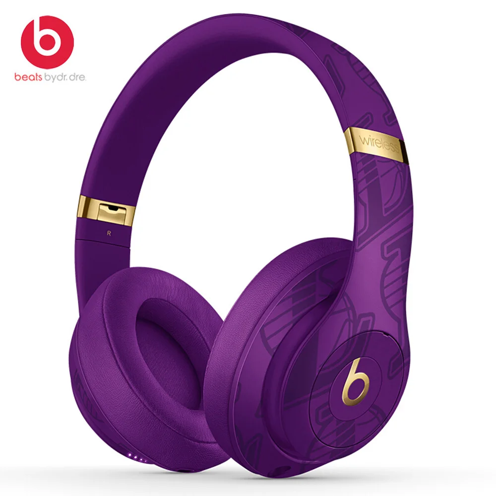 Lakers Purple Beats Studio O3 беспроводные Накладные наушники NBA коллекция чистый АНК шумоподавление Bluetooth Музыкальная гарнитура с микрофоном Beats by dre - Цвет: Lakers Purple