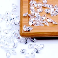 water droplets white many size cubic zirconia stone machine cut crystal shiny rhinestones for jewelry making diy decorations