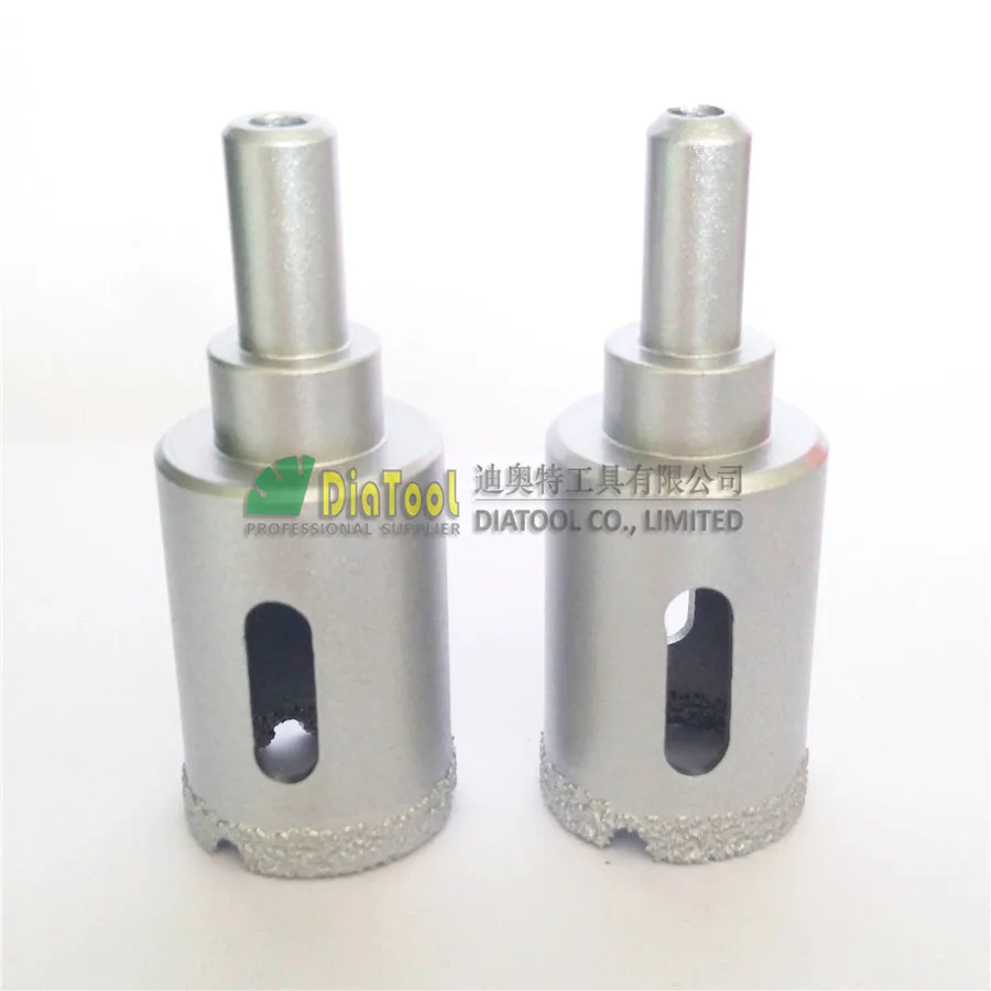 

DIATOOL 2pcs Dia25mm Vacuum Brazed Diamond Core Bits With Round Shank, Drilling Bits For Stone,glass, Ceramic Free-shipping