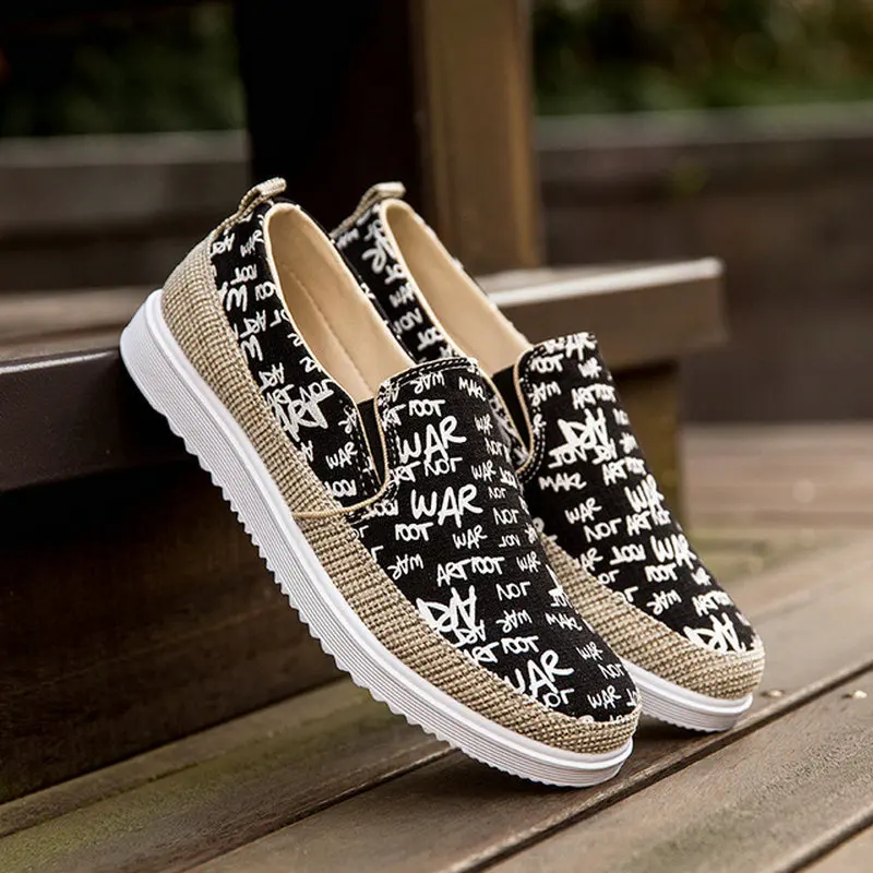

2019 mens Casual Shoes men canvas shoes for men male spring slip-on loafers breathable fashion men shoes footwear D11-19