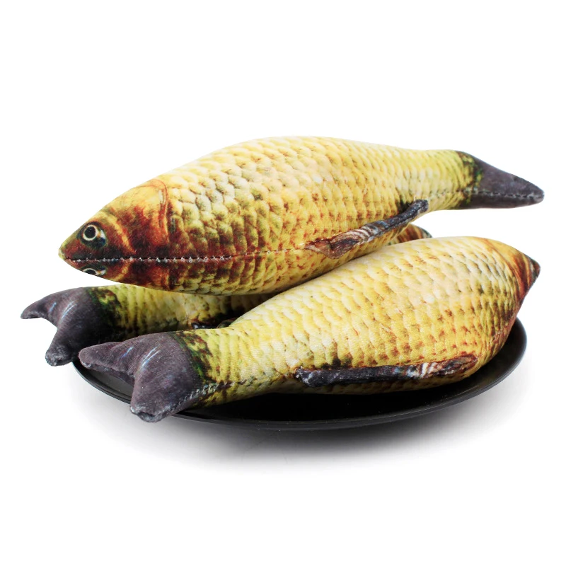 Трава игрушечные карпы обыкновенный карась игрушки кошка искусственная рыба