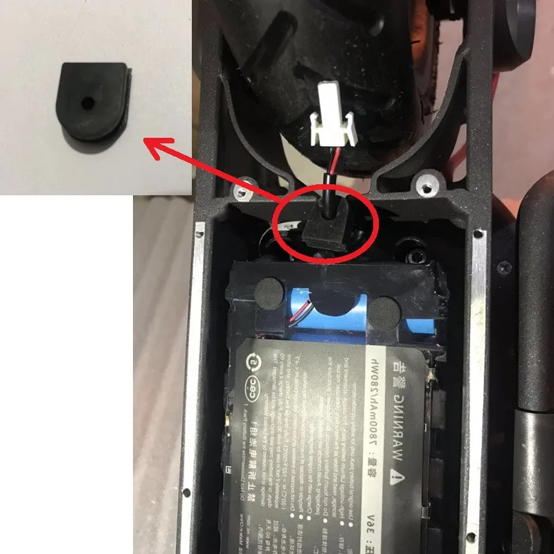 XIAOMI M365 электрический скутер, неоригинальные детали, зарядный порт/отверстие для полюса/задний светильник, линия питания/Водонепроницаемая Резиновая вилка