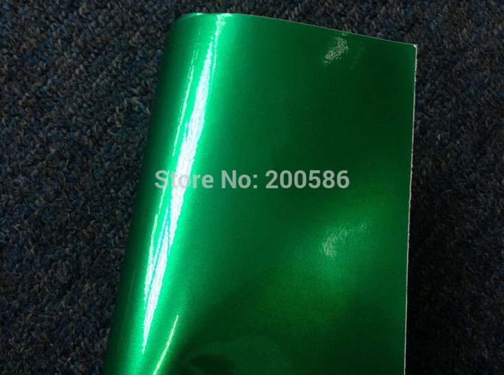 Глянцевый металлический зеленый виниловая пленка блестящая конфетная зеленая