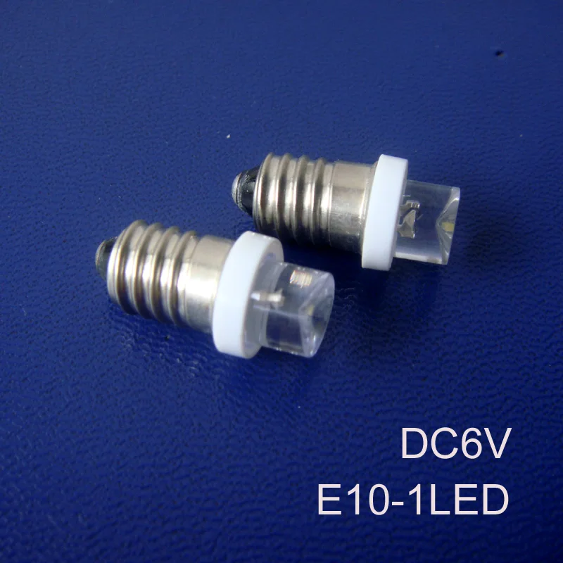 Высокое качество DC6.3V E10 Led свет лампа 6V LED 6 3 V индикаторная Бесплатная доставка 50